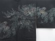 Photo3: 3922T06z510 Vintage Japanese Kimono Silk HAORI Peony Black (3)