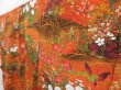 Photo2: 3922T11z810  Japanese Kimono Silk KOMON Flowers Dark orange (2)