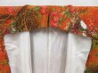 Photo7: 3922T11z810  Japanese Kimono Silk KOMON Flowers Dark orange (7)