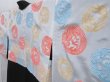 Photo3: 3926T02z670 Vintage Japanese Kimono Silk HAORI Flower Black (3)