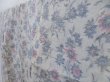 Photo2: 3927T06z460 Vintage Japanese Kimono Silk KINU-OJIYA Flower Light gray (2)