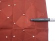 Photo6: 2P07z110  Japanese Kimono Silk  FABRIC  Brown 78.7x14.2 (6)