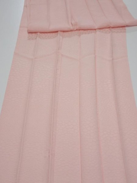 Photo1: 2P07z90  Japanese Kimono Silk  FABRIC  Pink 81.9x13.8 (1)