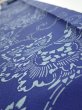 Photo4: 2R09z50  Japanese Kimono Silk  FABRIC Peony Indigo 79.5x6.7 (4)