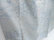 Photo3: 4001T01z850 Vintage Japanese Kimono Silk TSUMUGI Leaves Off-white (3)