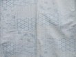 Photo5: 4001T01z850 Vintage Japanese Kimono Silk TSUMUGI Leaves Off-white (5)