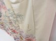 Photo4: 4001T06z900 Vintage Japanese Kimono Silk TSUKESAGE Flowers Off-white (4)