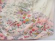 Photo7: 4001T06z900 Vintage Japanese Kimono Silk TSUKESAGE Flowers Off-white (7)