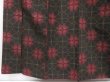 Photo4: 4001T09z780 Vintage Japanese Kimono Silk TSUMUGI Flower Dark brown (4)