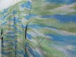 Photo2: 4003T02z750 Vintage Japanese Kimono Silk TSUMUGI Cloud Light green (2)