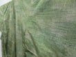 Photo2: 4003T13z800 Vintage Japanese Kimono Silk TSUMUGI  Sage green (2)