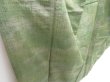 Photo3: 4003T13z800 Vintage Japanese Kimono Silk TSUMUGI  Sage green (3)