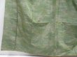 Photo4: 4003T13z800 Vintage Japanese Kimono Silk TSUMUGI  Sage green (4)