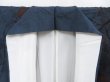 Photo6: 4008T02z790 Vintage Japanese Kimono Silk TSUMUGI Camellia Dark blue (6)