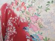 Photo2: 4008T08z1180  Japanese Kimono Silk FURISODE Hand drum Dull red (2)