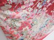 Photo3: 4008T08z1180  Japanese Kimono Silk FURISODE Hand drum Dull red (3)