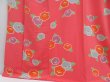 Photo4: 4008T09z1120  Japanese Kimono Silk KOMON Camellia Coral pink (4)