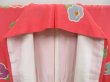 Photo7: 4008T09z1120  Japanese Kimono Silk KOMON Camellia Coral pink (7)