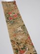 Photo4: 2W10z30  Japanese Kimono Crepe Silk  FABRIC Bird, Flowers   38.6x7.3 (4)