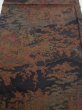 Photo1: 2W02z60  Japanese Kimono Silk  FABRIC Japanese palace garden   40.9x14.2 (1)