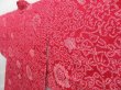 Photo2: 4015T07z500 Vintage Japanese Kimono Silk SHIBORI HAORI Flowers Red-Pink (2)