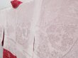 Photo7: 4015T07z500 Vintage Japanese Kimono Silk SHIBORI HAORI Flowers Red-Pink (7)