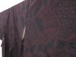 Photo2: 4016T09z790 Vintage Japanese Kimono Silk TSUMUGI Flower Black (2)