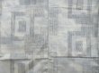 Photo5: 4016T03z760 Vintage Japanese Kimono Silk TSUMUGI  Light gray (5)