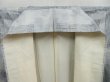 Photo7: 4016T03z760 Vintage Japanese Kimono Silk TSUMUGI  Light gray (7)