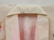 Photo7: 4023T01z460 Vintage Japanese Kimono Synthetic Girl's  Peony Tomato red (7)