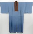 Photo8: 4023T13z520  Japanese Kimono Silk Men's JUBAN Mt.Fuji Dull light blue (8)