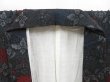 Photo7: 4025T01z620 Vintage Japanese Kimono Silk KOMON  Dark gray (7)