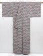 Photo8: 4025T02z570 Vintage Japanese Kimono Silk HITOE KOMON  Moss grey (8)