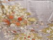 Photo8: 4025T06z1120  Japanese Kimono Silk IROTOMESODE Chrysanthemum Ash purple (8)