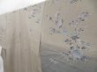 Photo2: 4025T11z1150  Japanese Kimono Crepe Silk TSUKESAGE Light brown-gray (2)