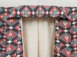 Photo7: 4025T12z840 Vintage Japanese Kimono Silk KOMON Flowers Coral pink (7)