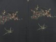 Photo3: 4107T03z590 Vintage Japanese Kimono Silk HAORI Jigami Black (3)