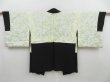 Photo7: 4107T03z590 Vintage Japanese Kimono Silk HAORI Jigami Black (7)