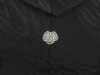 Photo6: 4107T05z620 Vintage Japanese Kimono Silk HAORI  Black (6)