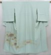 Photo1: 4107T11z1030  Japanese Kimono Silk IROTOMESODE Princess Mint green (1)