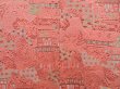 Photo3: 4108T06z560 Vintage Japanese Kimono Silk HAORI  Coral pink (3)