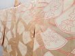 Photo7: 4108T09z600 Vintage Japanese Kimono Silk HAORI Flower Cream-Orange (7)