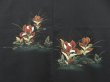 Photo3: 4110T01z510 Vintage Japanese Kimono Silk HAORI Rhodea japonica Black (3)