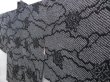 Photo2: 4110T03z620 Vintage Japanese Kimono Silk SHIBORI HAORI Maple Black (2)