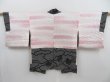 Photo6: 4110T03z620 Vintage Japanese Kimono Silk SHIBORI HAORI Maple Black (6)