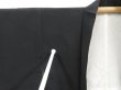 Photo7: 4110T09z590 Vintage Japanese Kimono Silk HAORI Royal cart Black (7)