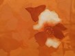 Photo4: 4113T03z530 Vintage Japanese Kimono Silk HAORI Flower Dark orange (4)