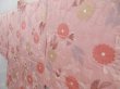 Photo2: 4113T06z560 Vintage Japanese Kimono Silk HAORI Chrysanthemum Pink (2)