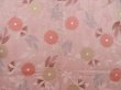 Photo3: 4113T06z560 Vintage Japanese Kimono Silk HAORI Chrysanthemum Pink (3)