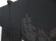 Photo2: 4113T13z520 Vintage Japanese Kimono Silk HAORI Leaf Black (2)